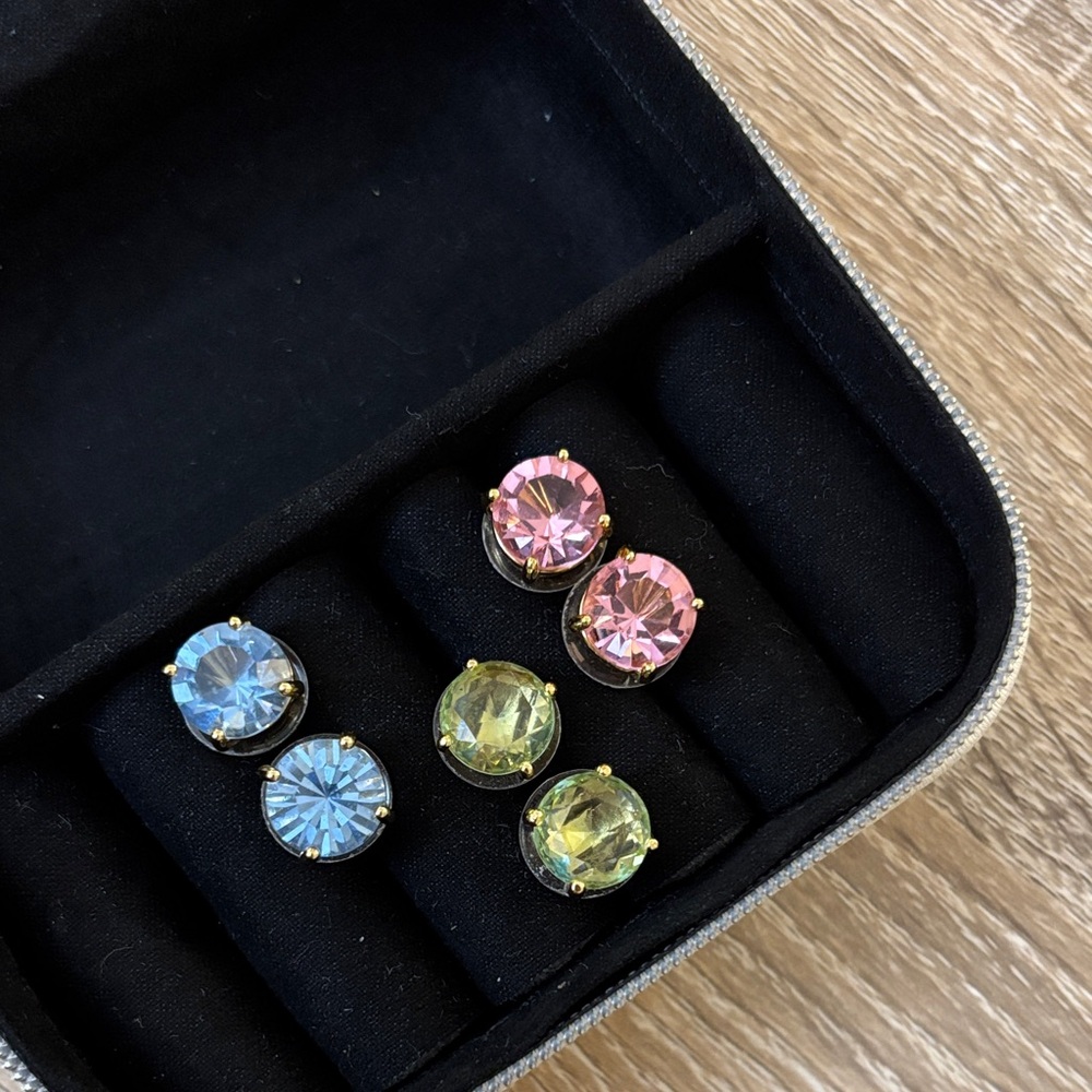 Kate Spade Blue and Pink Stud Earrings